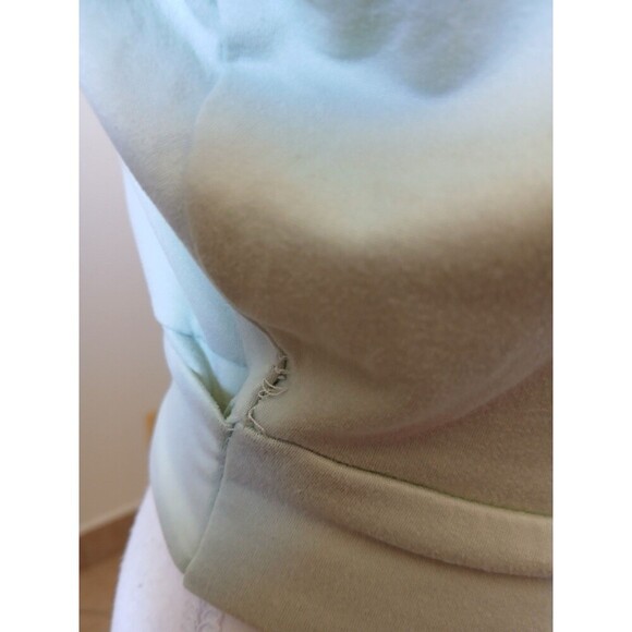 No Comment Womens Blouse V-Neck Wrap Short Sleeves Light Green Size Large - Picture 15 of 15